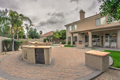Backyard BBQ and Paver patio