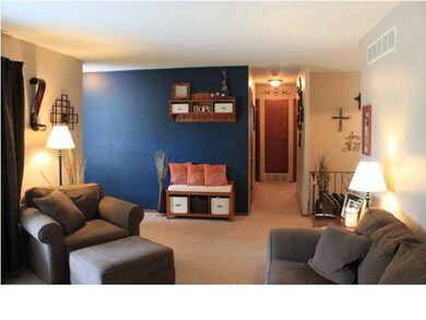 Reverse view living room.