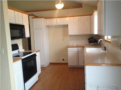 New microwave range-hood and dishwasher in bright 