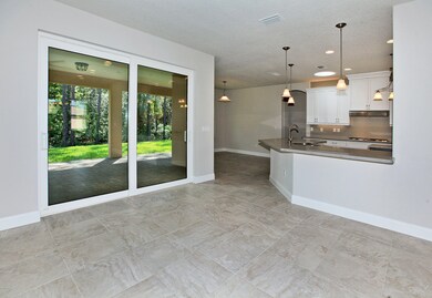 Great room to kitchen & nook