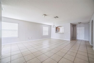 Open living/dining area
