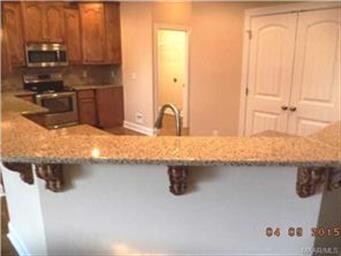 Breakfast bar from dining area.