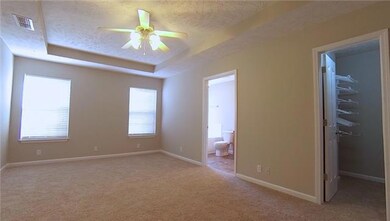 Master Suite with Tray Ceilings and two Walk-in Closets!