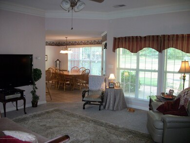 Big great room with fpl.