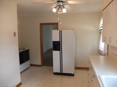 Fully applianced kitchen.