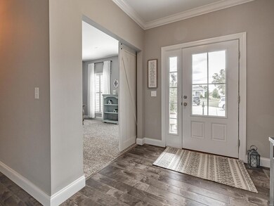 Entry Way, LVF, Barn Style Doors to front Room Stu