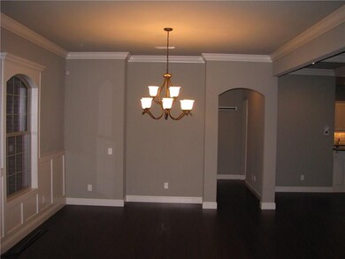 Dining room open to Living area & kitchen