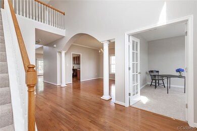 View into the Front Office through the French Door