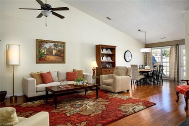 Great room and dining room view from front door