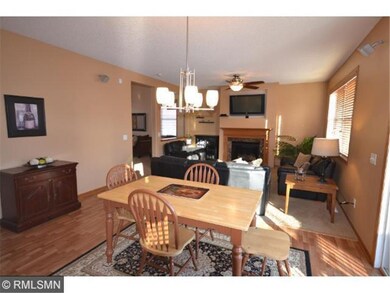 Dining area open to the family room