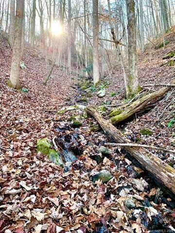 Natural mountain spring and waterfall