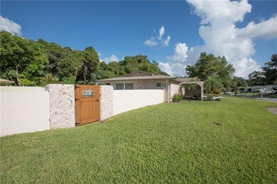 Sprawling front yard