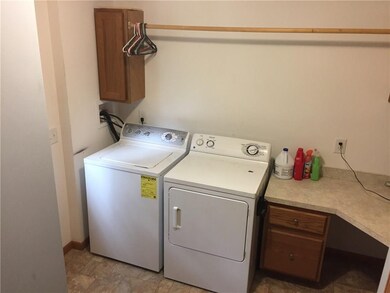 First floor laundry with lots of space for hanging