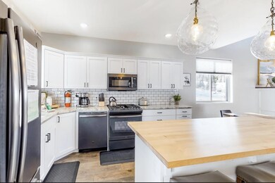 Butcher Block Island and Kitchen