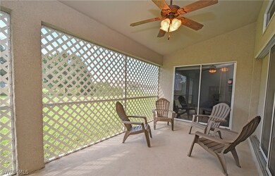 Screened porch with lattice for privacy