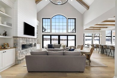 Vaulted great room - previously built home