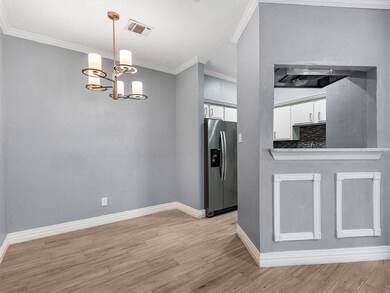 Dining area with breakfast bar.