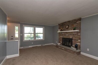The wood burning fireplace will be perfect for the