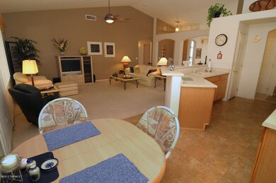 Eat In to Kitchen to Living