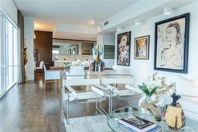 Living room and open kitchen