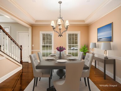 dining room virtually staged