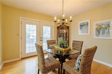 Easy access through the updated French Door out to