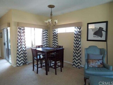 The dining room is spacious and bright