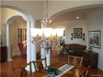 Custom details include hardwood flooring, beautifu