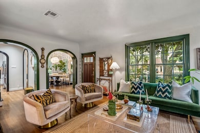 Beyond the elegant entry, graceful lacquer-cased a
