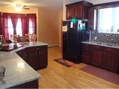 Cherry Kitchen with Backsplash
