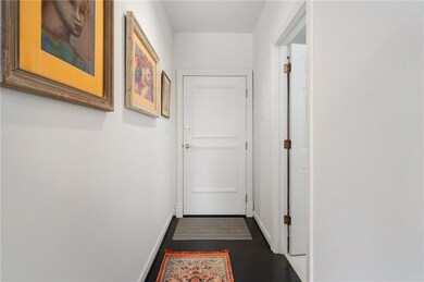 Corridor with baseboards
