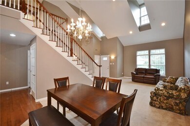 Dining room and living room view