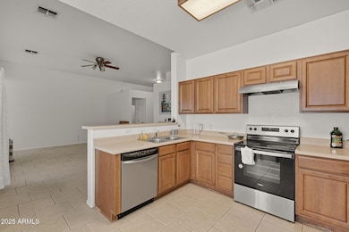 Kitchen with View to Living the Room