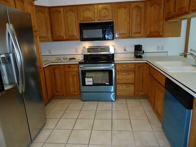 Kitchen. New stainless steel refrigerator, electri