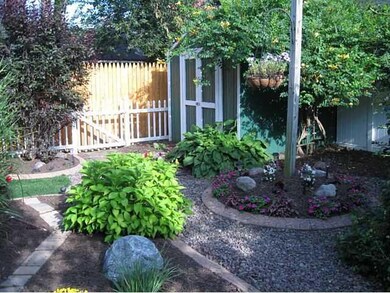 Yard/Garden. The backyard is lush with landscaping