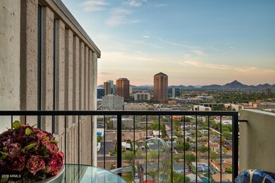 city & mountain views