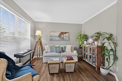 Living room can be used as a sitting area or office