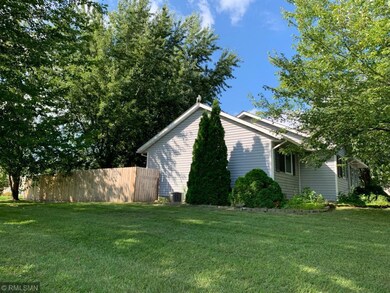 Fenced backyard