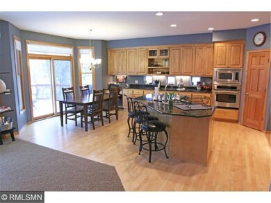 Executive kitchen with maple cabinets, granite cou