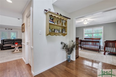 Foyer with a view into the two story Great room an