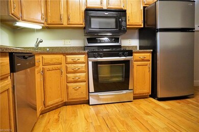 Wood floors, wood cabinets.