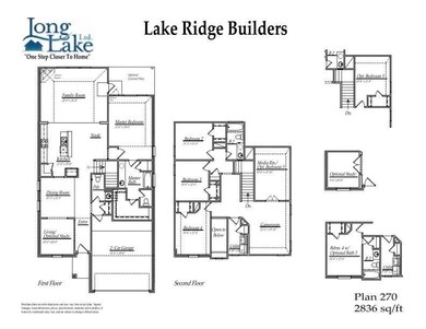 Plan 270 features 4 bedrooms, 3 full baths, 1 half