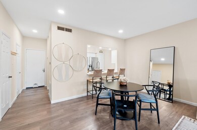 To the left, you'll find a handy storage closet an