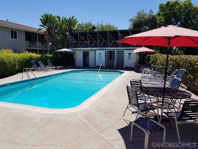 Solar heated pool for complex