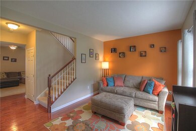 The living room is part of the open floor plan but