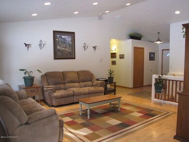 Living room, vaulted ceilings