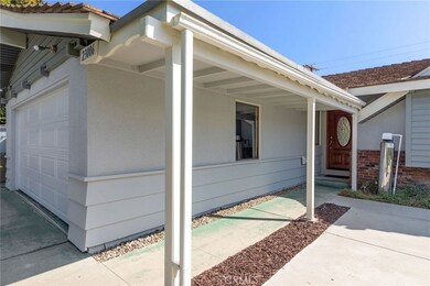 Covered entry path to front door