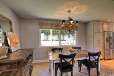 Dining Room with large window for backyard views a