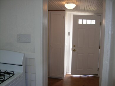 Entry is large enough for a table or bench