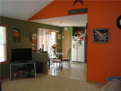 Kitchen. Open concept from living to kitchen area.